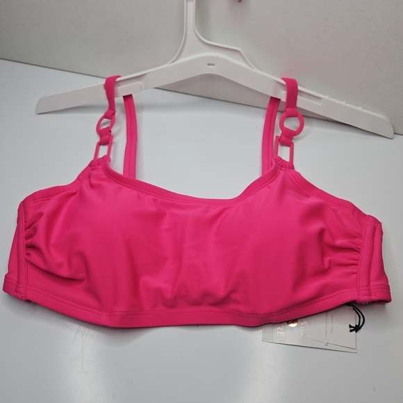 Shade & Shore Bikini Top Womens Ajustable & Removable Pads Chic Sweetheart Cute - Picture 1 of 9